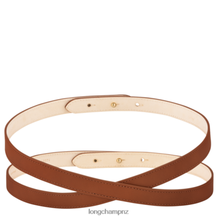 Women Cognac Longchamp Box-Trot belt Accessories L06408954