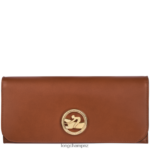 Women Cognac Longchamp Box-Trot Continental wallet Leather Goods L06408560