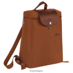 Women Cognac Longchamp Le Pliage Green Backpack Bags L06408436 - Image 2