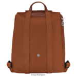 Women Cognac Longchamp Le Pliage Green Backpack Bags L06408436 - Image 3