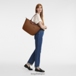 Women Cognac Longchamp Le Pliage Green Tote bag Bags L06408404 - Image 2