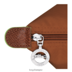 Women Cognac Longchamp Le Pliage Green Tote bag Bags L06408404 - Image 5