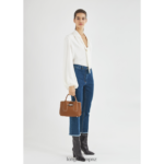 Women Cognac Longchamp Roseau Handbag Bags L06408122 - Image 2