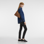 Women Cognac Longchamp Roseau Hobo bag Bags L06408382 - Image 2