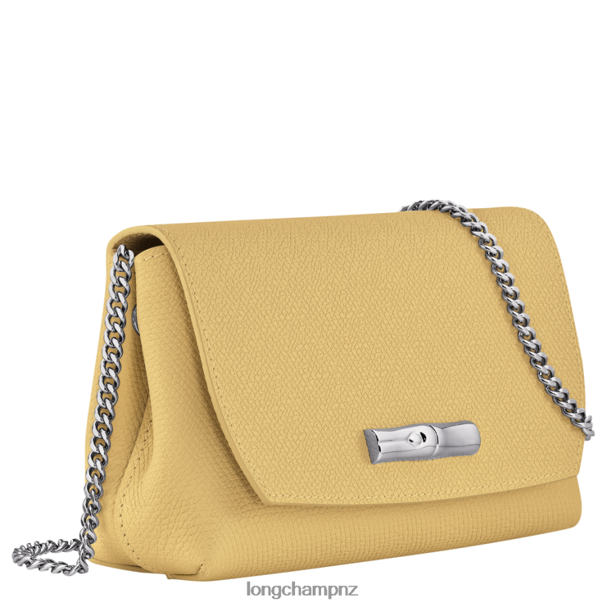 Women Corn Longchamp Roseau Clutch Leather Goods L06408252 - Image 3