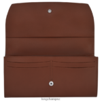 Women Ebony Longchamp Roseau Continental wallet Leather Goods L06408565 - Image 2