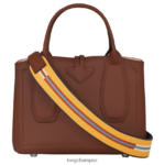 Women Ebony Longchamp Roseau Handbag Bags L06408100 - Image 4