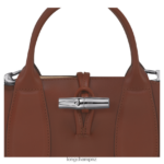 Women Ebony Longchamp Roseau Handbag Bags L06408100 - Image 7