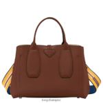 Women Ebony Longchamp Roseau Handbag Bags L0640897 - Image 4