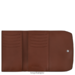 Women Ebony Longchamp Roseau Wallet Leather Goods L06408562 - Image 2
