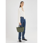 Women Forest Longchamp Le Pliage Green Handbag Bags L06408187 - Image 2