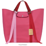 Women Fuchsia Longchamp Le Pliage Re-Play Tote bag Bags L0640856