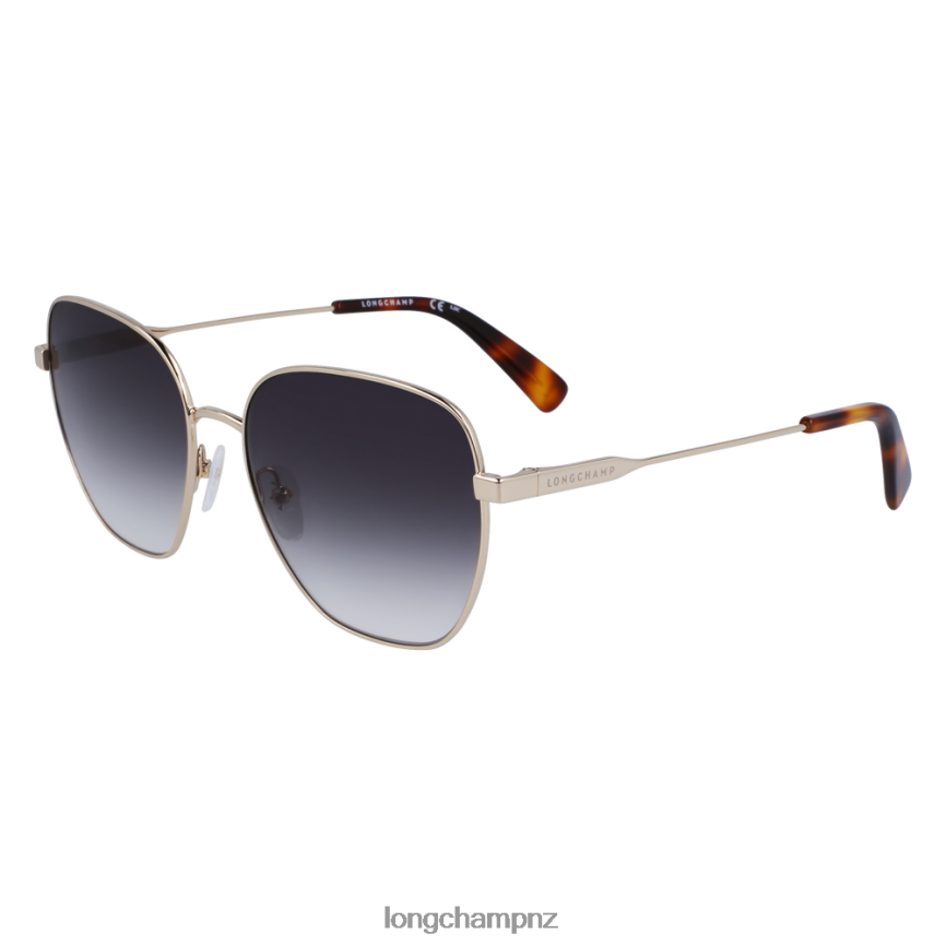 Women Gold Green Longchamp Spring/Summer Collection 2023 Sunglasses Accessories L0640815 - Image 2