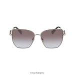 Women Gold/Pink Longchamp Spring/Summer Collection 2023 Sunglasses Accessories L06408883