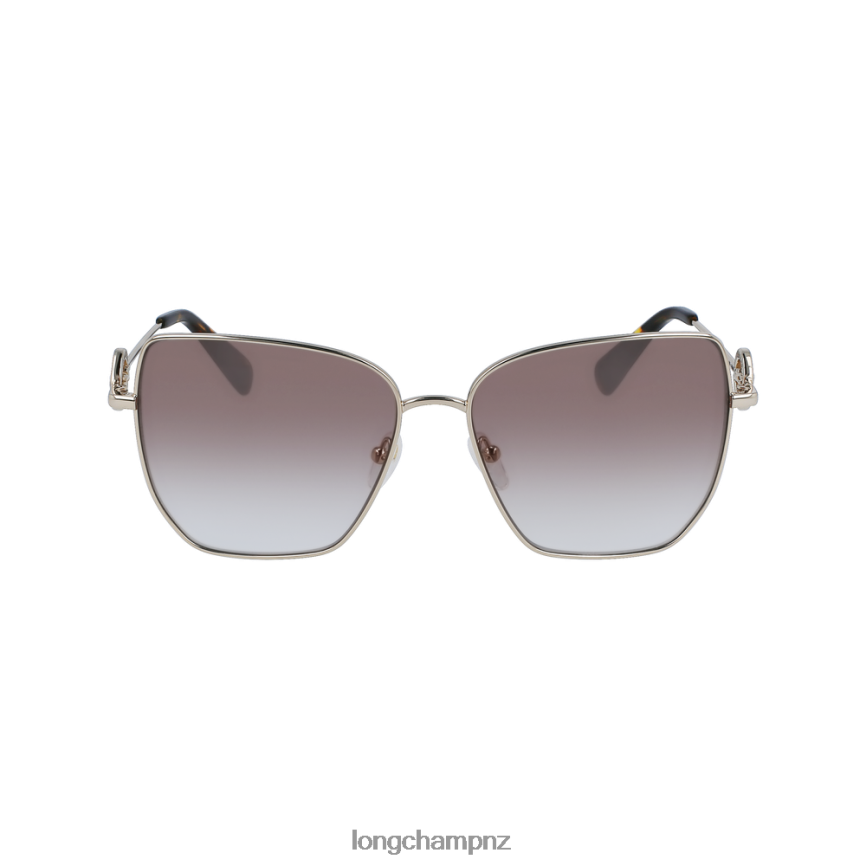 Women Gold/Pink Longchamp Spring/Summer Collection 2023 Sunglasses Accessories L06408883 - Image 1