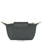 Women Graphite Longchamp Le Pliage Green Coin purse Leather Goods L06408509 - Image 2