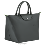Women Graphite Longchamp Le Pliage Green Handbag Bags L06408194 - Image 3