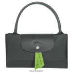 Women Graphite Longchamp Le Pliage Green Handbag Bags L06408194 - Image 5