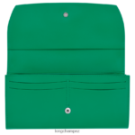Women Grass/Green Light Longchamp Roseau Continental wallet Leather Goods L06408566 - Image 2