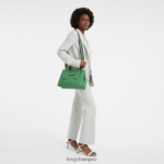 Women Grass/Green Light Longchamp Roseau Handbag Bags L0640898 - Image 2