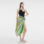 Women Grass/Green Light Longchamp Spring/Summer 2023 Collection Stole Accessories L06408990 - Image 2