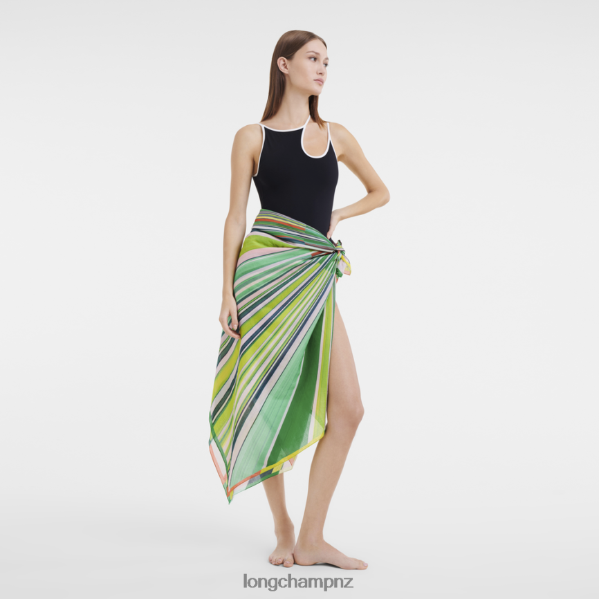 Women Grass/Green Light Longchamp Spring/Summer 2023 Collection Stole Accessories L06408990 - Image 2