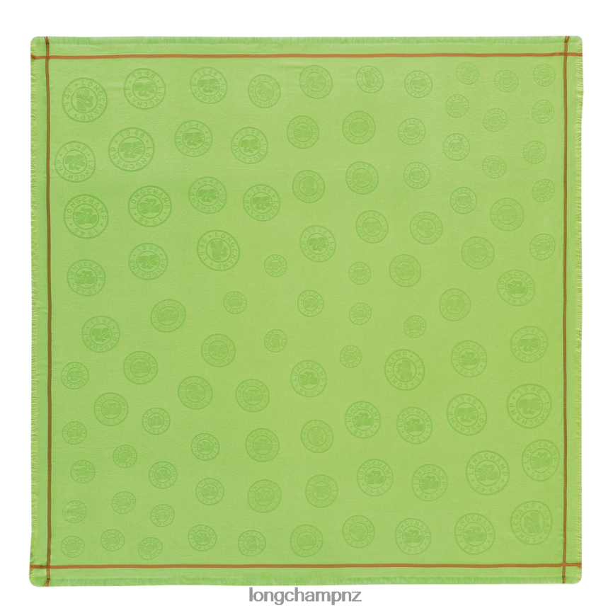 Women Green Light Longchamp Spring/Summer 2023 Collection Shawl Accessories L06408978 - Image 1