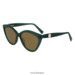Women Green Longchamp Spring/Summer Collection 2023 Sunglasses Accessories L06408894 - Image 2