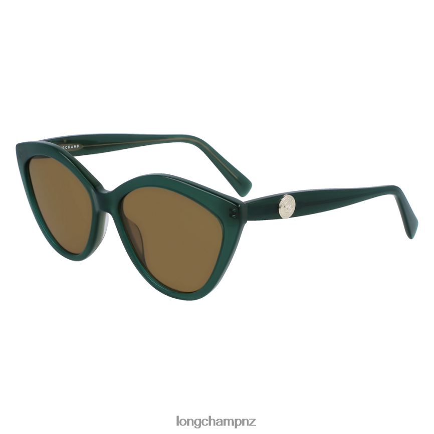 Women Green Longchamp Spring/Summer Collection 2023 Sunglasses Accessories L06408894 - Image 2