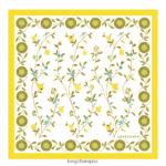 Women Lemon Longchamp Spring/Summer 2023 Collection Silk scarf 50 Accessories L064081019