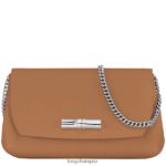 Women Natural Longchamp Roseau Clutch Leather Goods L06408251