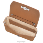 Women Natural Longchamp Roseau Clutch Leather Goods L06408251 - Image 4