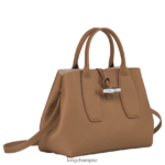 Women Natural Longchamp Roseau Handbag Bags L06408104 - Image 3