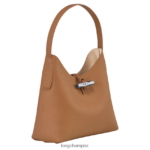 Women Natural Longchamp Roseau Hobo bag Bags L06408376 - Image 3