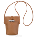 Women Natural Longchamp Roseau Phone case with lace Leather Goods L06408684