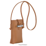 Women Natural Longchamp Roseau Phone case with lace Leather Goods L06408684 - Image 3