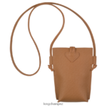 Women Natural Longchamp Roseau Phone case with lace Leather Goods L06408684 - Image 4