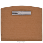 Women Natural Longchamp Roseau Wallet Leather Goods L06408582