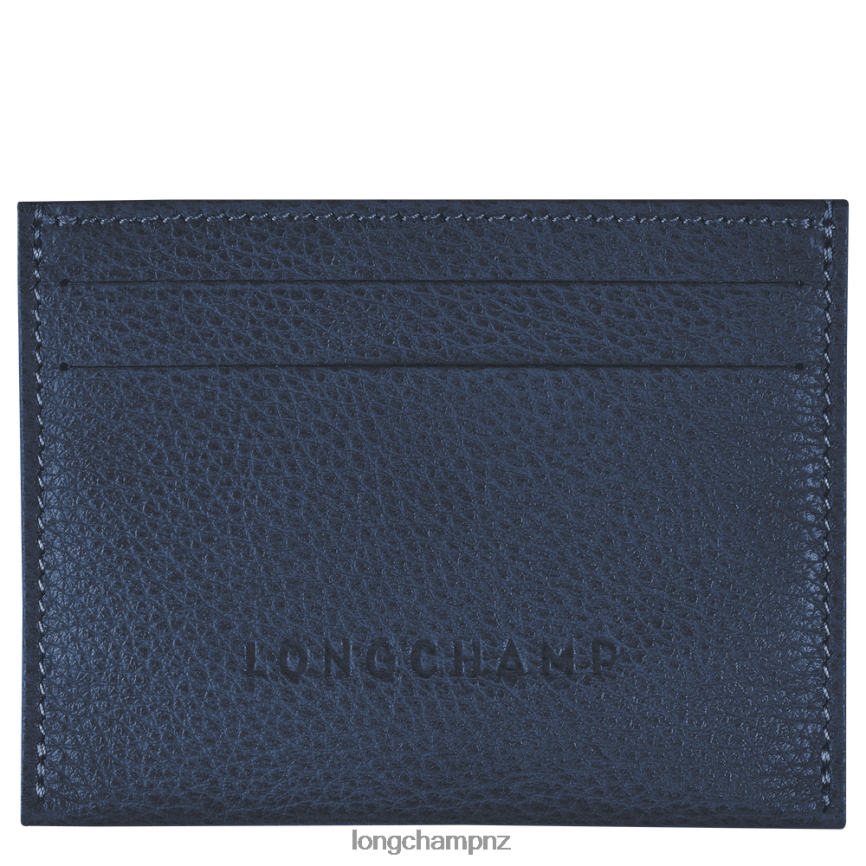 women_navy_longchamp_le_foulonne_cardholder_leather_goods_l06408649.png Women Navy Longchamp Le Foulonne Cardholder Leather Goods L06408649 - Image 1