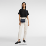 Women Navy Longchamp Le Foulonne Crossbody bag Bags L06408267 - Image 2