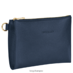 Women Navy Longchamp Le Foulonne Pouch Leather Goods L06408705 - Image 2