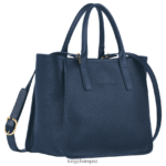 Women Navy Longchamp Le Foulonne Tote bag Bags L06408127 - Image 3