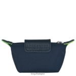 Women Navy Longchamp Le Pliage Green Coin purse Leather Goods L06408510 - Image 2
