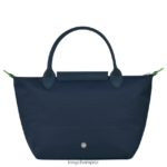 Women Navy Longchamp Le Pliage Green Handbag Bags L06408190 - Image 4
