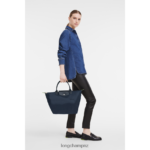 Women Navy Longchamp Le Pliage Green Handbag Bags L06408195 - Image 2