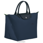 Women Navy Longchamp Le Pliage Green Handbag Bags L06408195 - Image 3