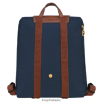 Women Navy Longchamp Le Pliage Original Backpack Bags L06408444 - Image 4