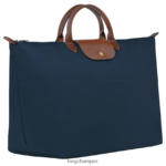 Women Navy Longchamp Le Pliage Original Travel bag Bags L06408808 - Image 3