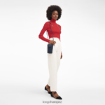 Women Navy Longchamp Le Pliage Xtra Phone case with leather lace Leather Goods L06408720 - Image 2