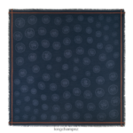 Women Navy Longchamp Spring/Summer 2023 Collection Shawl Accessories L06408979